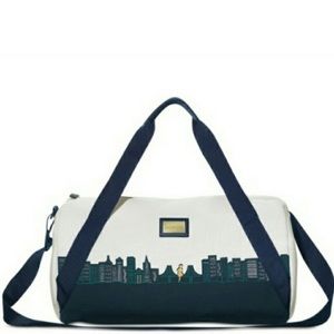 Benefit cosmetics SF skyline duffle bag